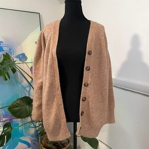 ASOS tan cardigan size 4